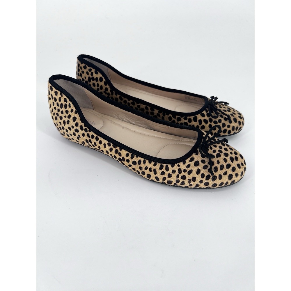 Calvin Klein Izabell II E0438 Faux Cheetah Fur Ballet Flats Size 8M Comfort